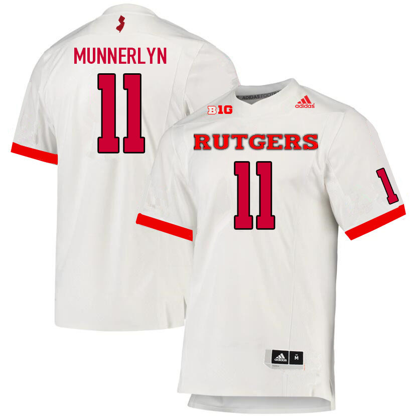 Men #11 Don Munnerlyn Rutgers Scarlet Knights College Football Jerseys Sale-White